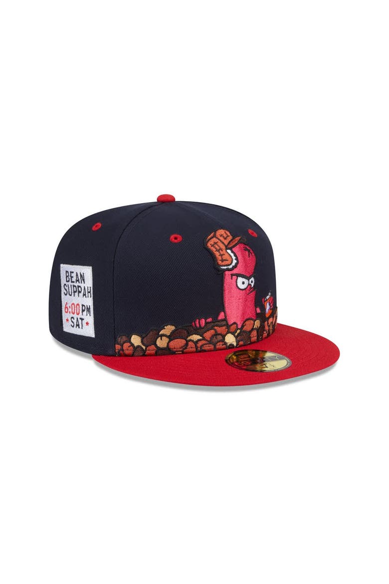 Men's New Era  Navy Portland Sea Dogs Theme Nights 59FIFTY Fitted Hat, Main, color, Navy