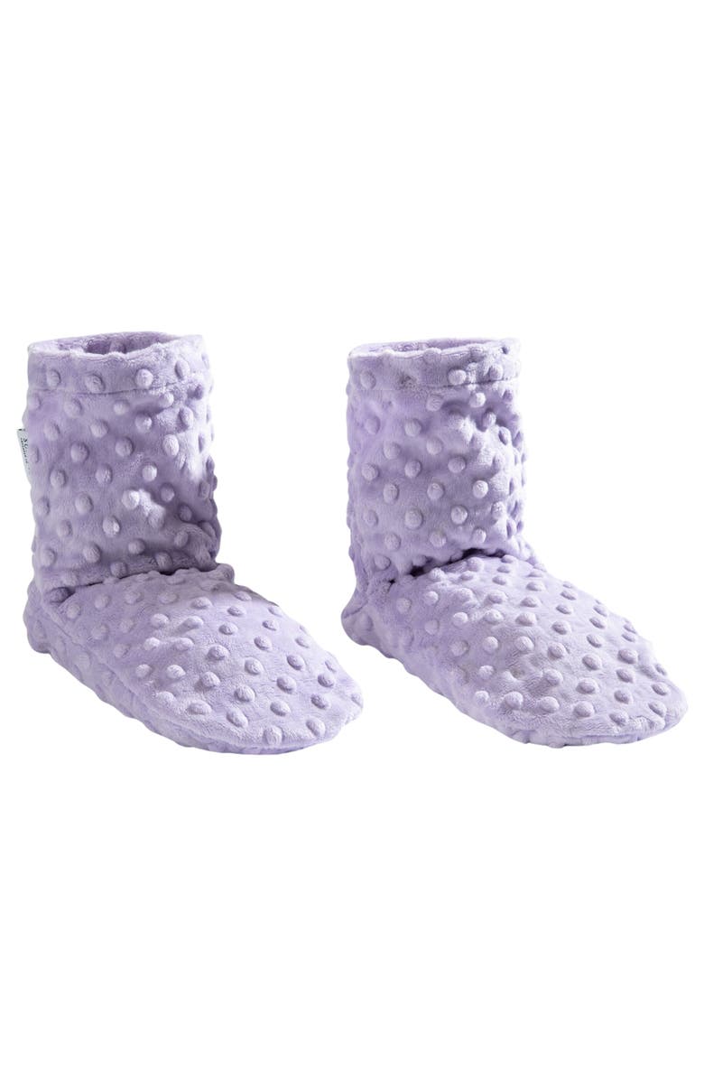 Sonoma Lavender Lavender Spa Booties, Main, color, Lilac Dot