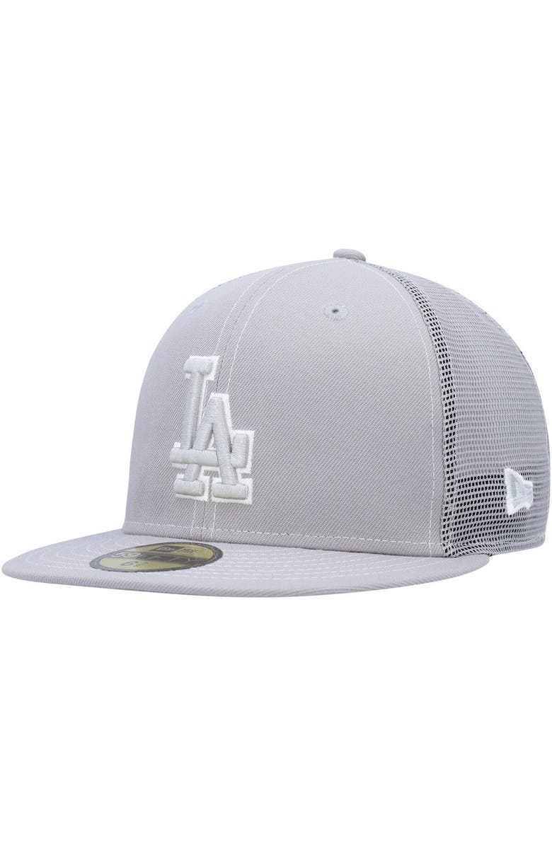 New Era Men's New Era  Gray Los Angeles Dodgers 2023 On-Field Batting Practice 59FIFTY Fitted Hat, Main, color, 