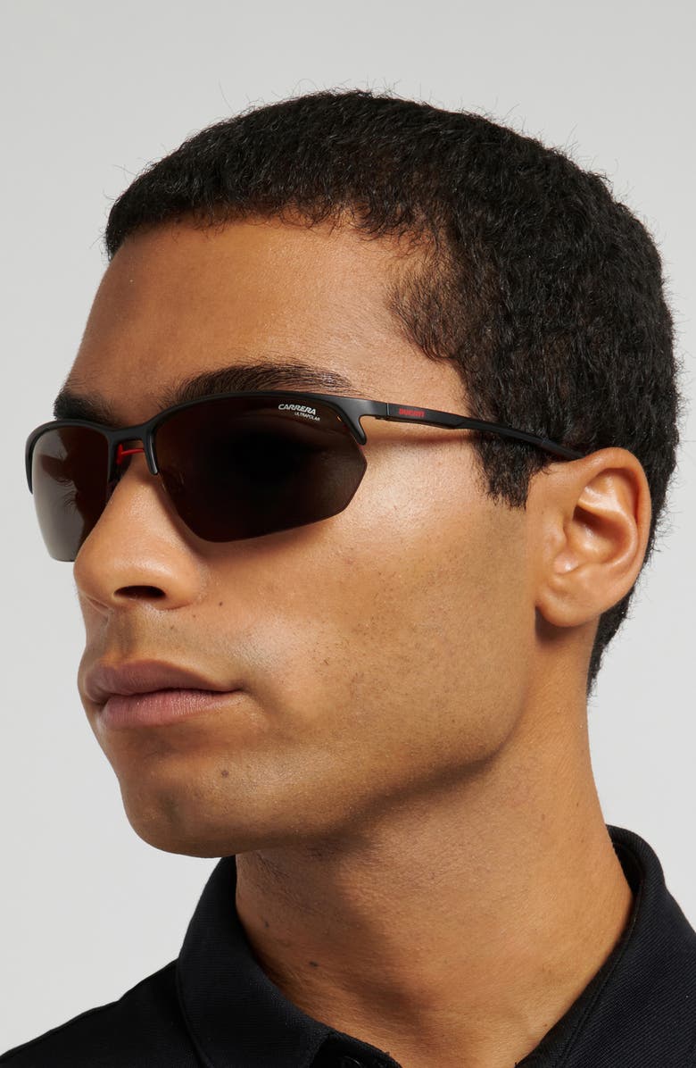 Carrera Eyewear Carduc 65mm Polarized Rectangular Sunglasses, Alternate, color, 