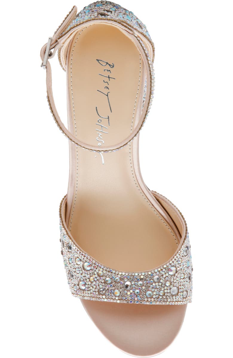 Betsey Johnson Kami Sandal, Alternate, color, Rhinestone