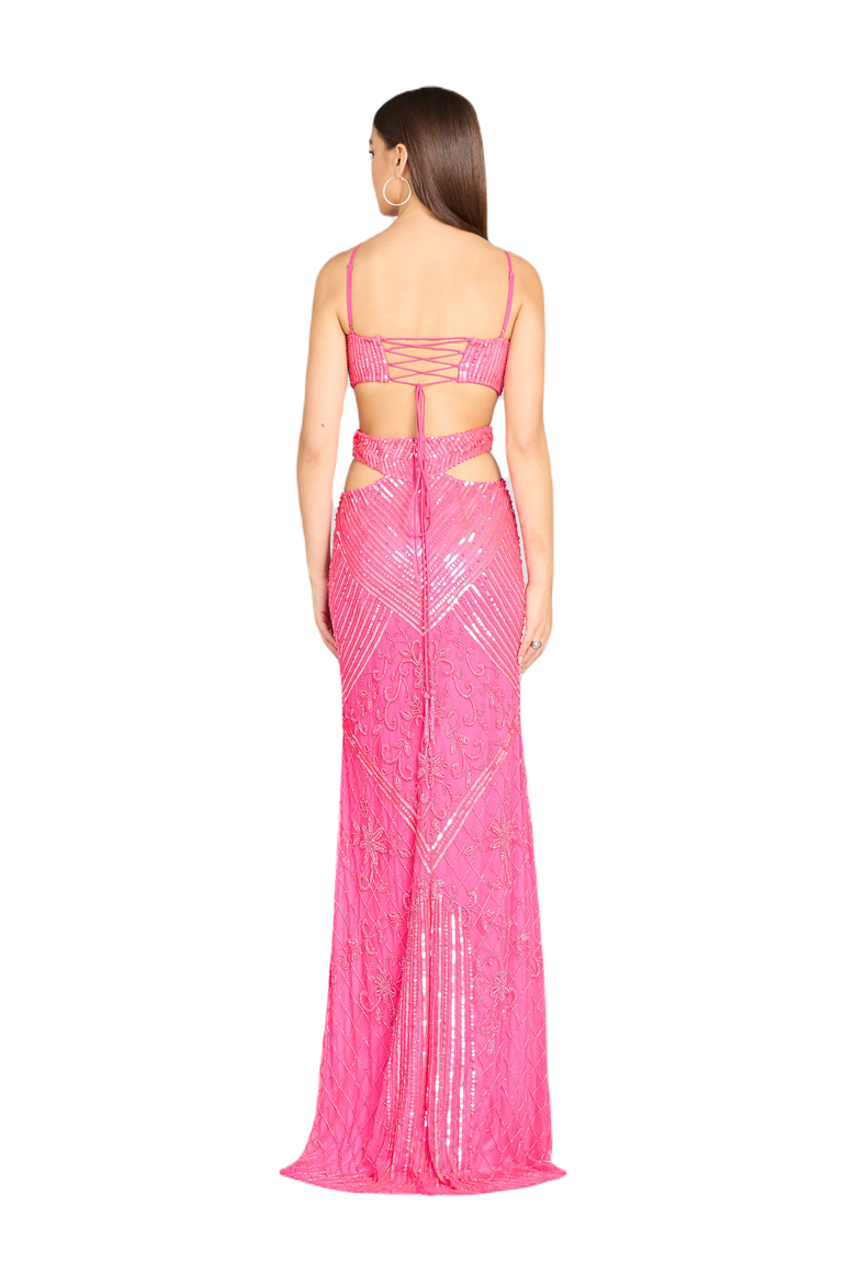 Bel & Genesis Prom Dress, Alternate, color, HotPink