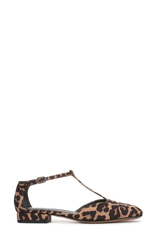 Sarto By Franco Sarto Delmira T-strap Flat In Animal Print