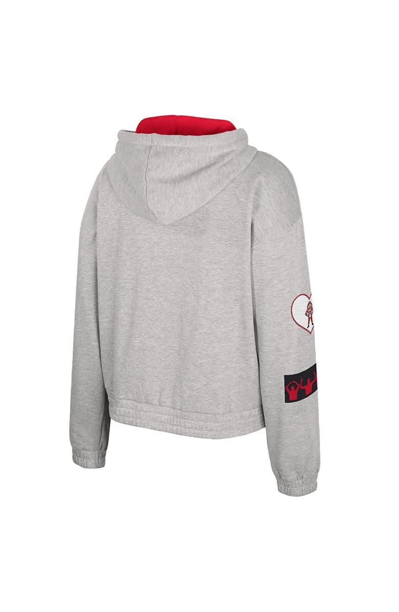 COLOSSEUM Women's Colosseum Gray Ohio State Buckeyes Alfie Full-Zip Hoodie Jacket, Alternate, color, 