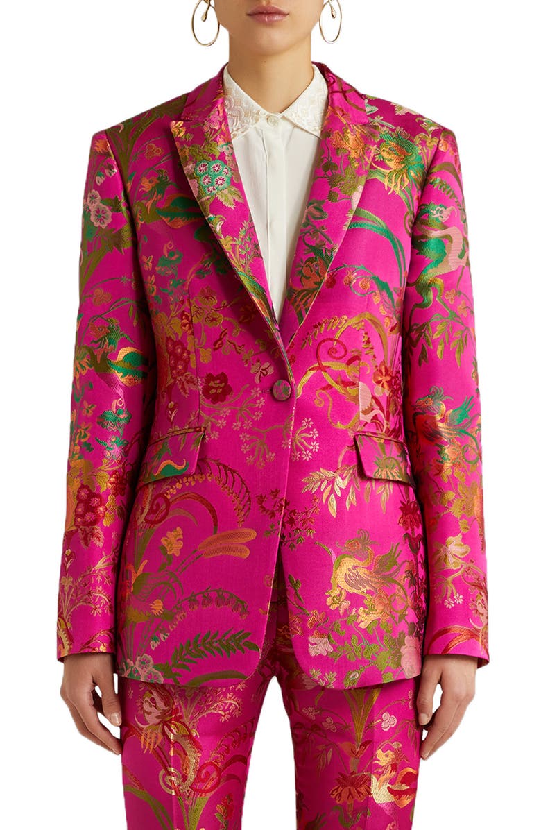 Etro Panarea Floral Brocade Blazer, Main, color,