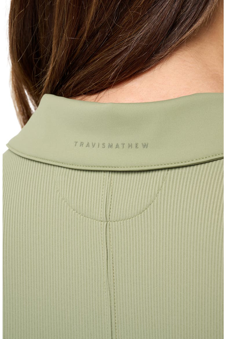 Moveknit Zip Crop Top, Alternate, color, OIL GREEN