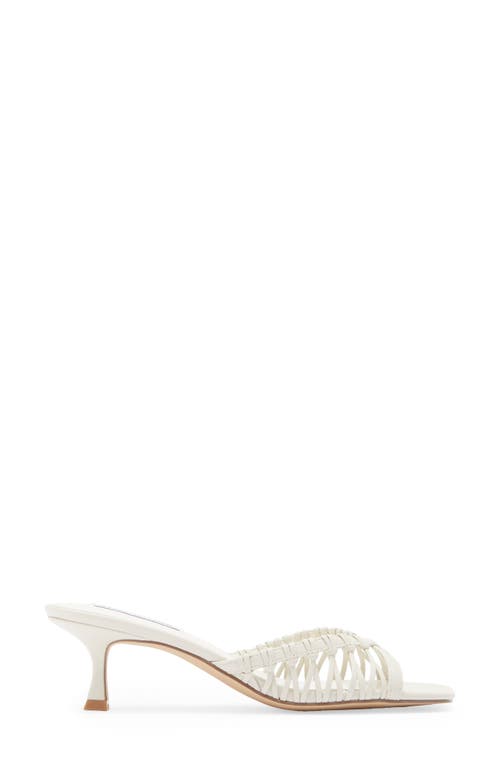 Steve Madden Sharey Kitten Heel Sandal In Bone