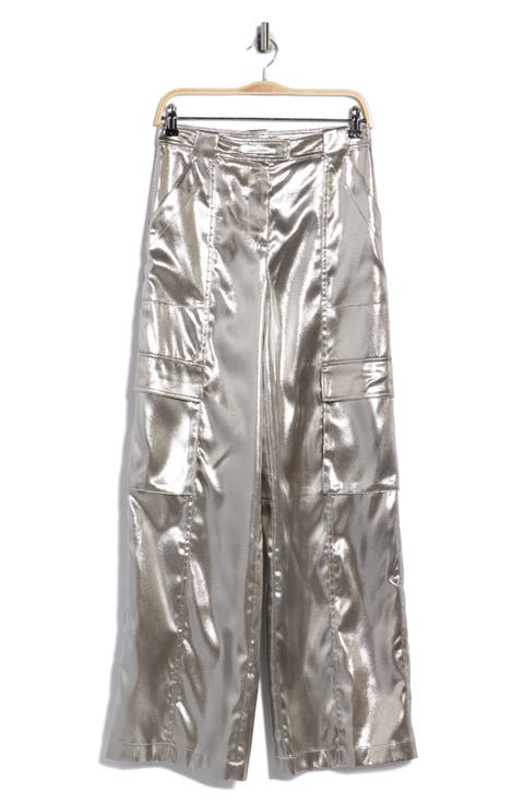 Beatriz Metallic Wide Leg Cargo Pants
