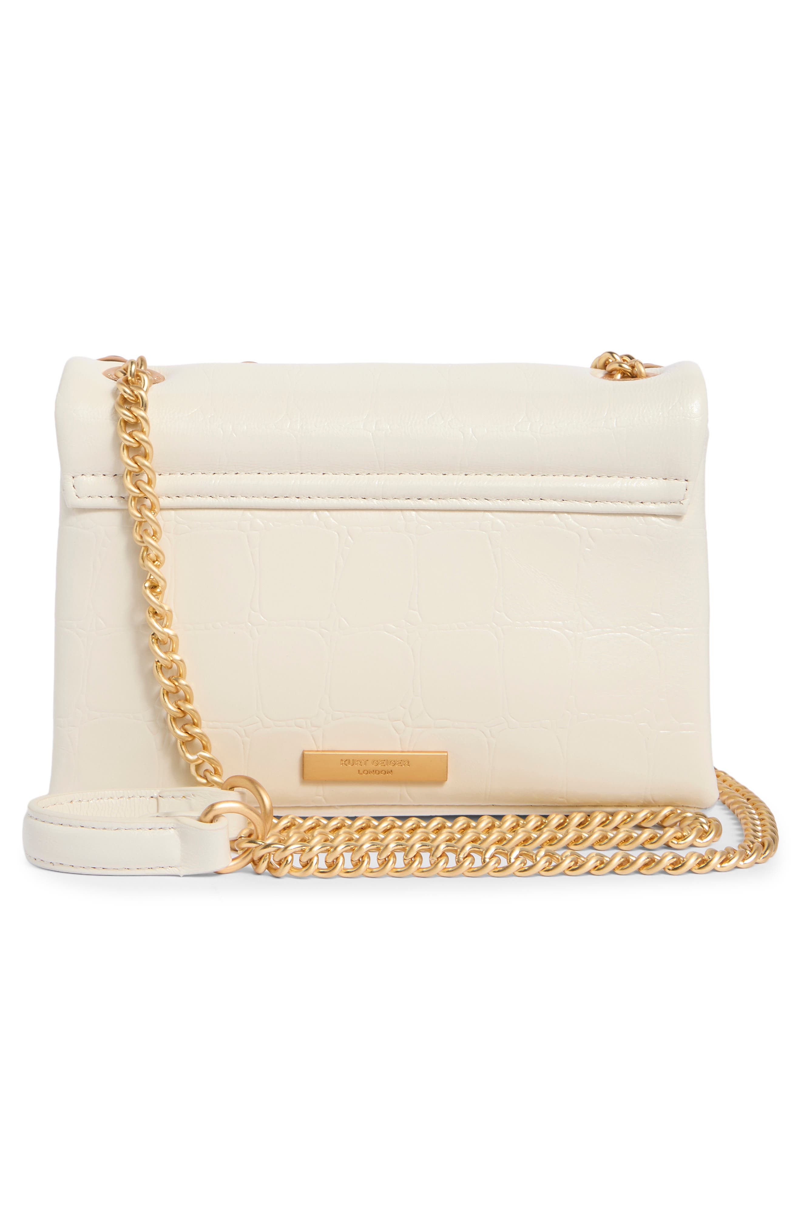 Kurt Geiger London Medium Kensington Crossbody Bag, Alternate, color, Bone