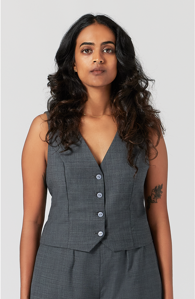 Aam The Label The Wool Vest, Alternate, color, Grey