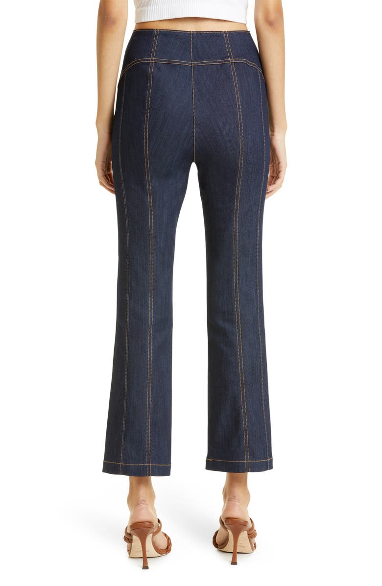 Cinq à Sept Loren Flare Leg Crop Denim Pants, Alternate, color, 