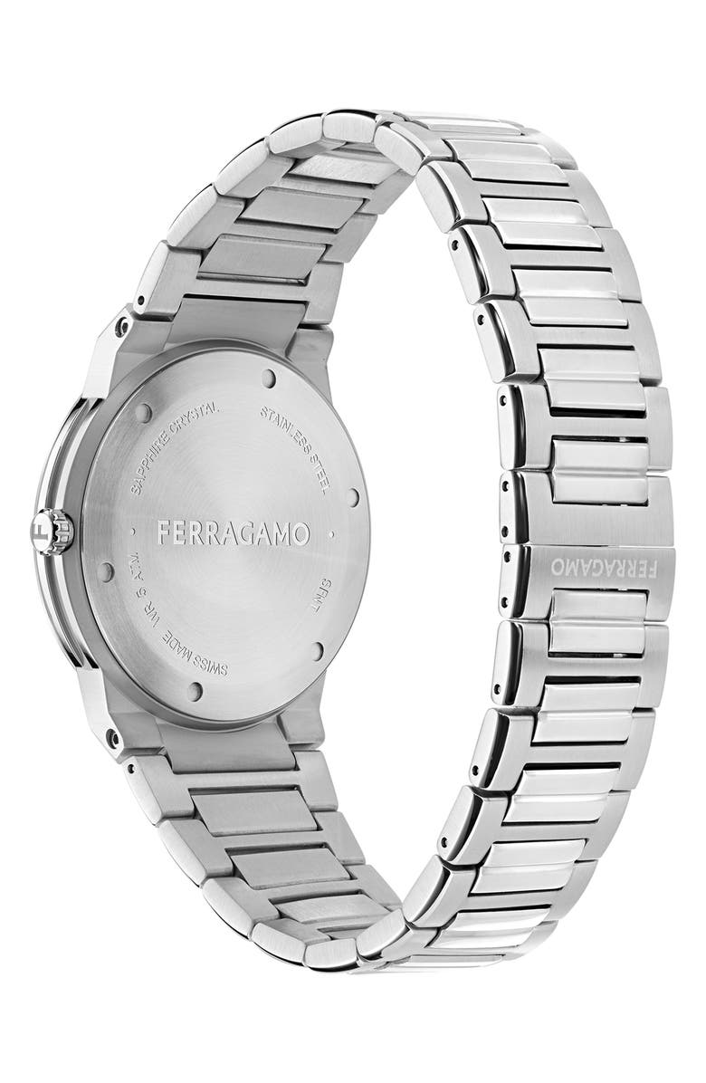 FERRAGAMO Logo Bracelet Watch, 41mm, Alternate, color, Stainless Steel