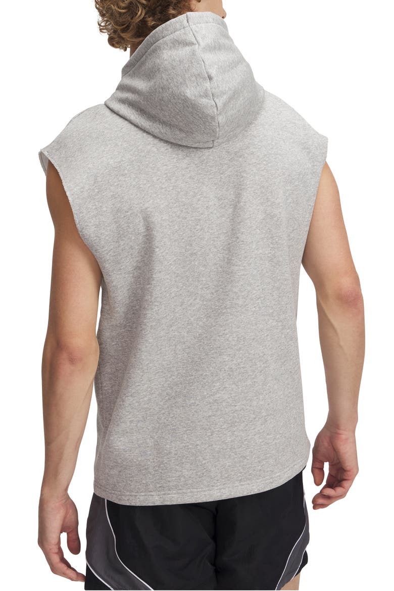 Icon Fleece Sleeveless Hoodie, Alternate, color, MOD GRAY LIGHT HEATHER