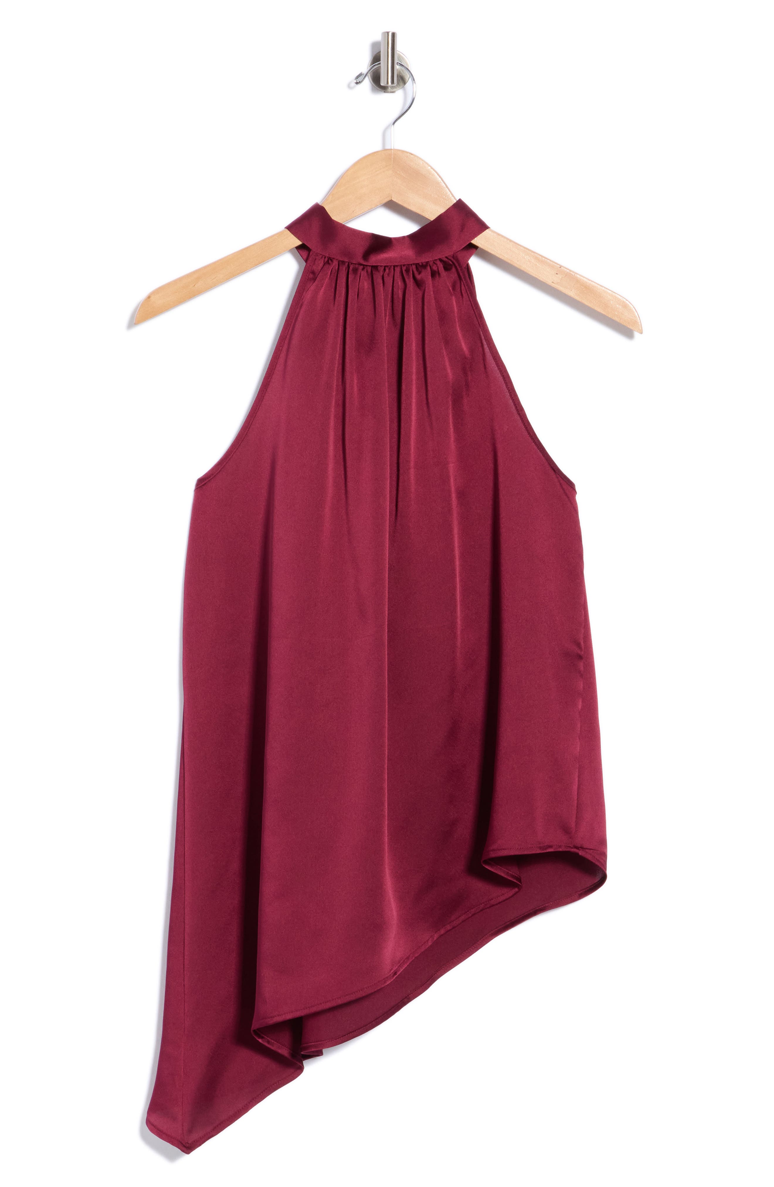 Halter Neck Asymmetric Top