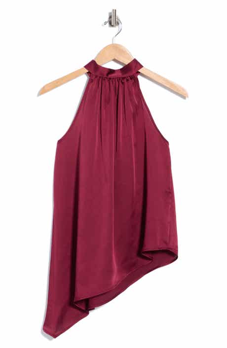 Halter Neck Asymmetric Top
