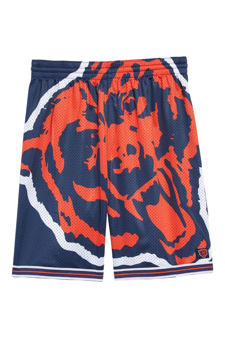 Kids' NFL Big Face Mesh Athletic Shorts, Main, color, BEARS
