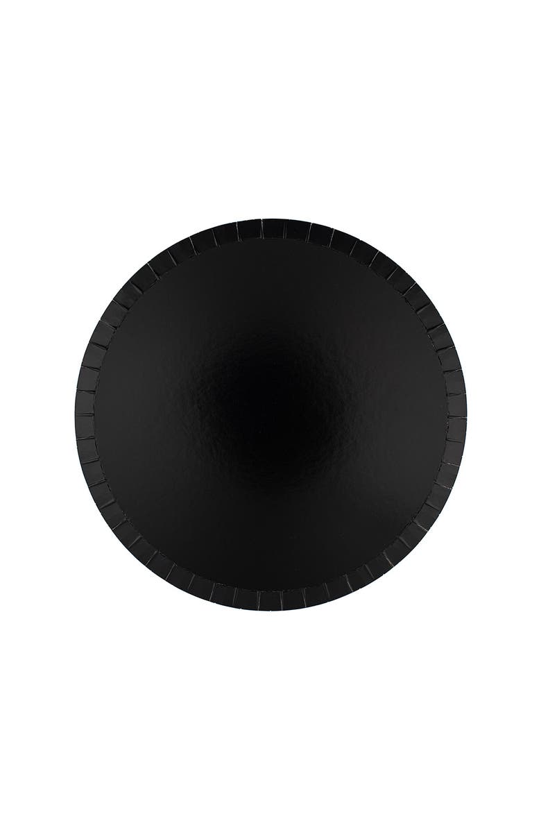 Jollity & Co Solid Color Dessert Plates, Main, color, Onyx