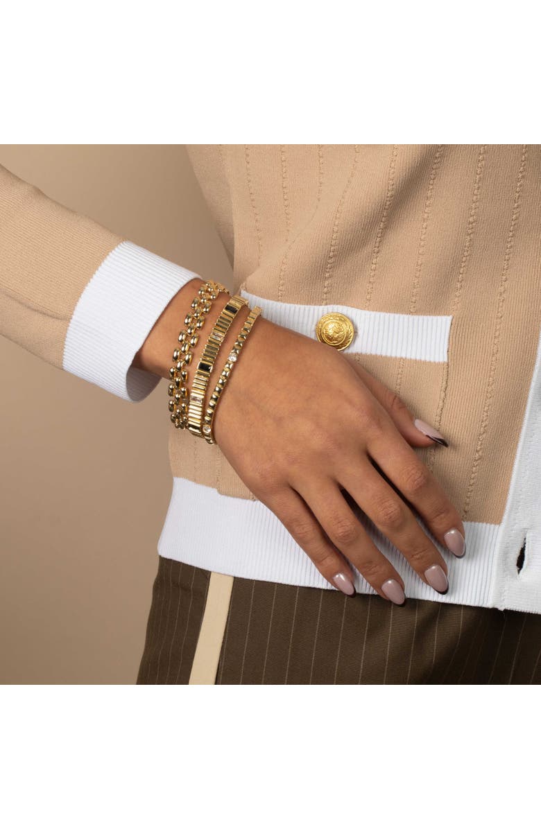 BY ADINA EDEN Solid Watch Link Style Bracelet, Alternate, color, 