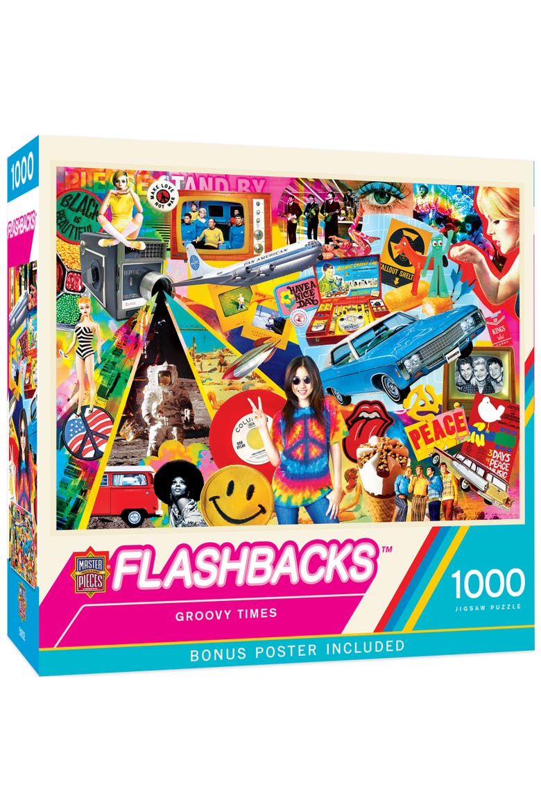 Groovy Times 1000 Piece Jigsaw Puzzle, Main, color, Multicolor