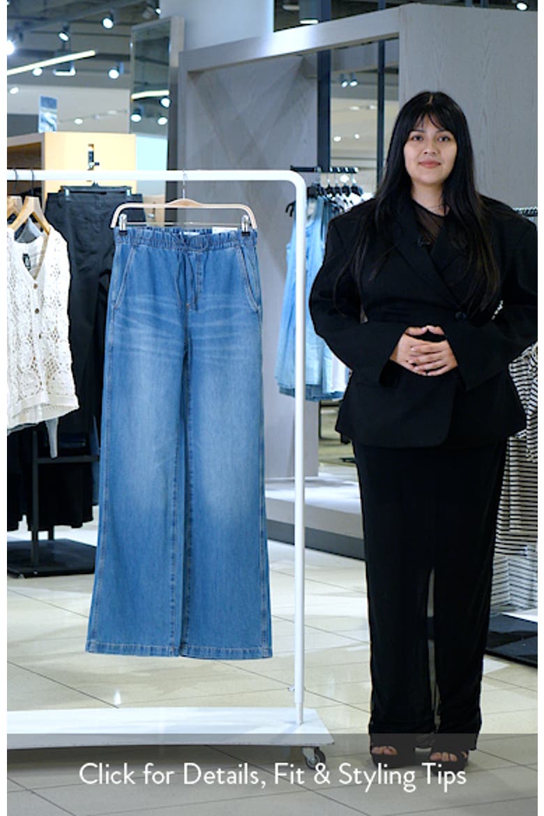 Adria Drawstring Wide Leg Jeans video
