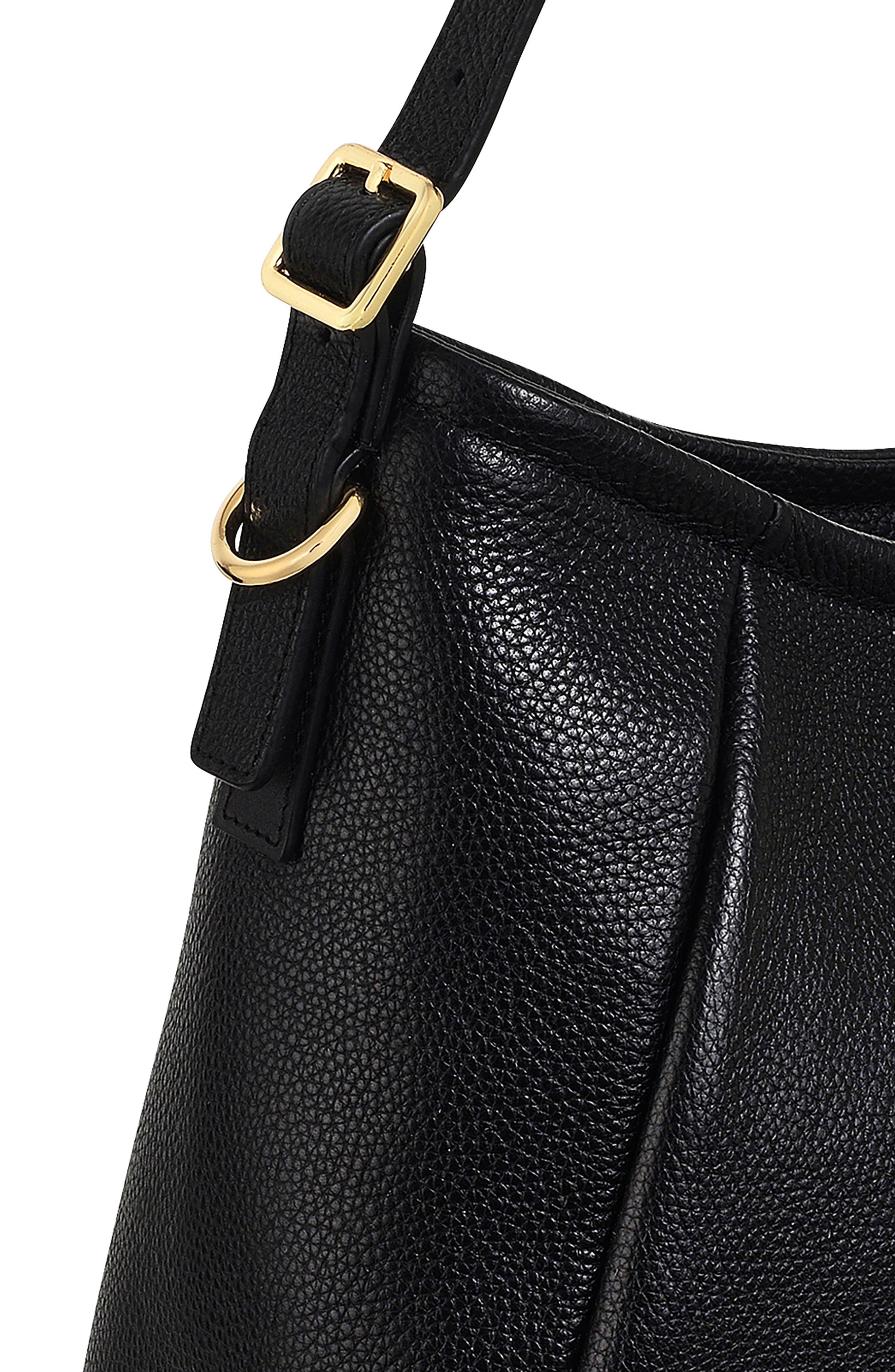 Radley Eastney Street Medium Zip Top Leather Satchel, Alternate, color, Black