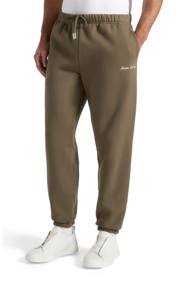 Signature Regular Fit Cuffed Sweatpants, Alternate, color, Olive