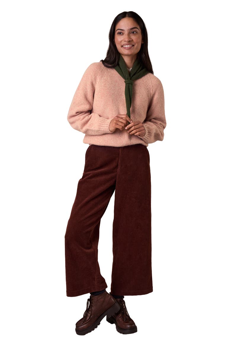 Supersoft Weekend Crew Neck Sweater, Alternate, color, Peony Marl