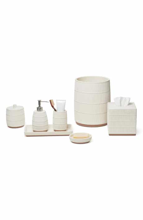 ROSELLI TRADING COMPANY Textured 7-Piece Bath Accessory Set