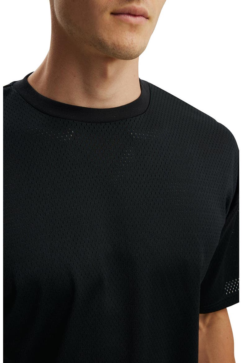 Men's Cropped Fit Mesh T-Shirt, Alternate, color, Black