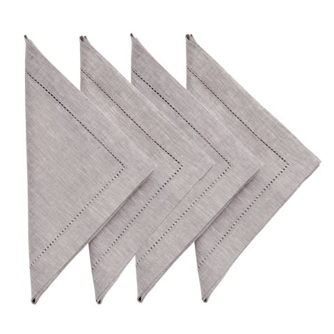 Linen Dinner Napkins Set of 4, 20 x 20 Inch for Dining Table, Holiday and Everyday Table Decor - Milan