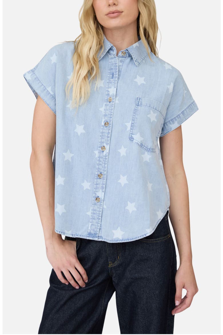 Washed Denim Shirt, Main, color, DENIM