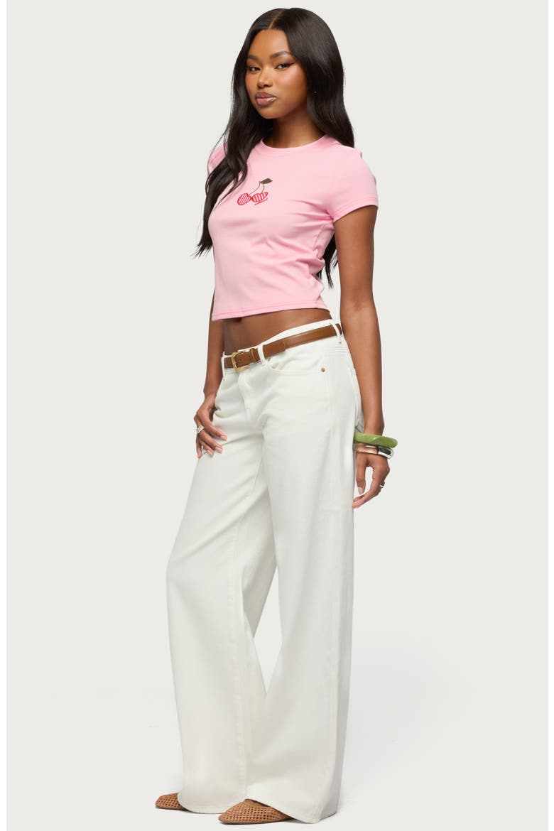 Cherry Crush Appliqué Baby Tee, Alternate, color, LIGHT-PINK