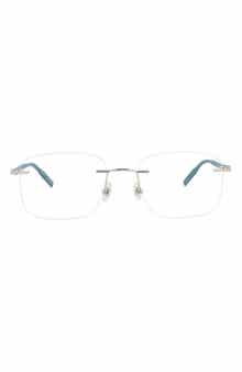Montblanc 55mm Rimless Square Optical Glasses