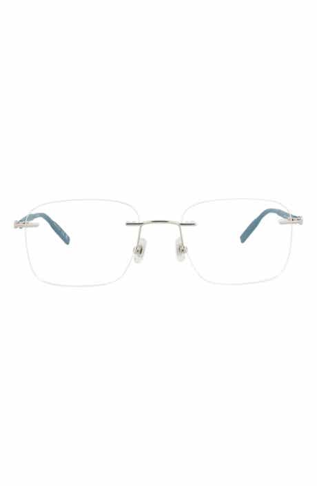 Montblanc 55mm Rimless Square Optical Glasses