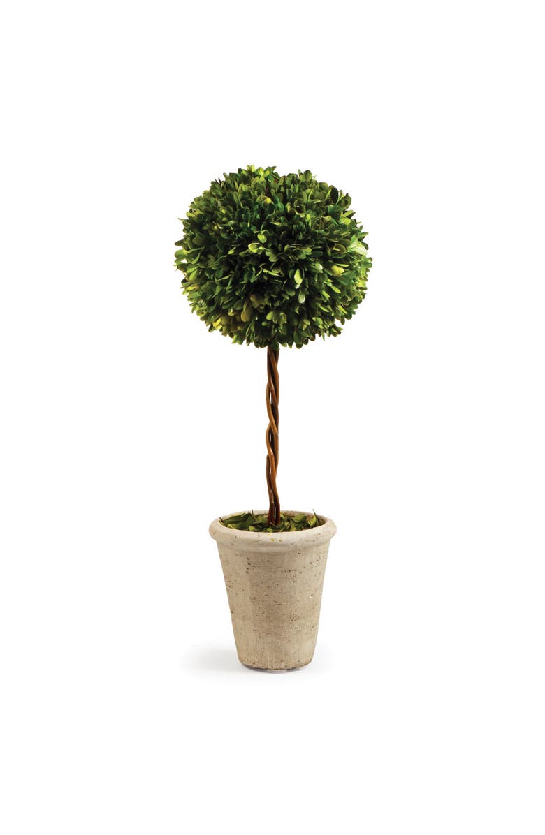 Napa Home & Garden Boxwood Single Faux (Fake) Sphere Topiary 23.25", Main, color, Green
