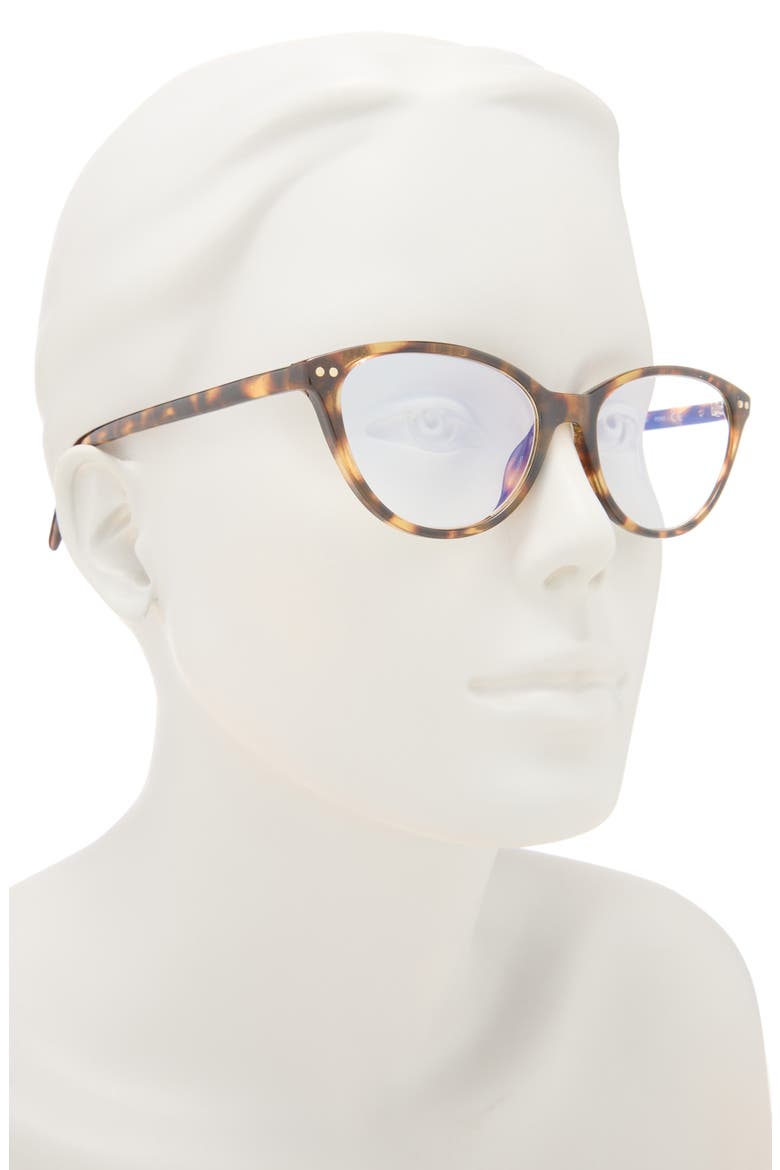 roanne 54mm cat eye reading glasses, Alternate, color, HAVANA GOLD