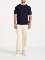 Manière De Voir Wyatt Contrast Knit T Shirt