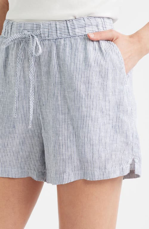 Caslon ® Linen Drawstring Shorts In Blue