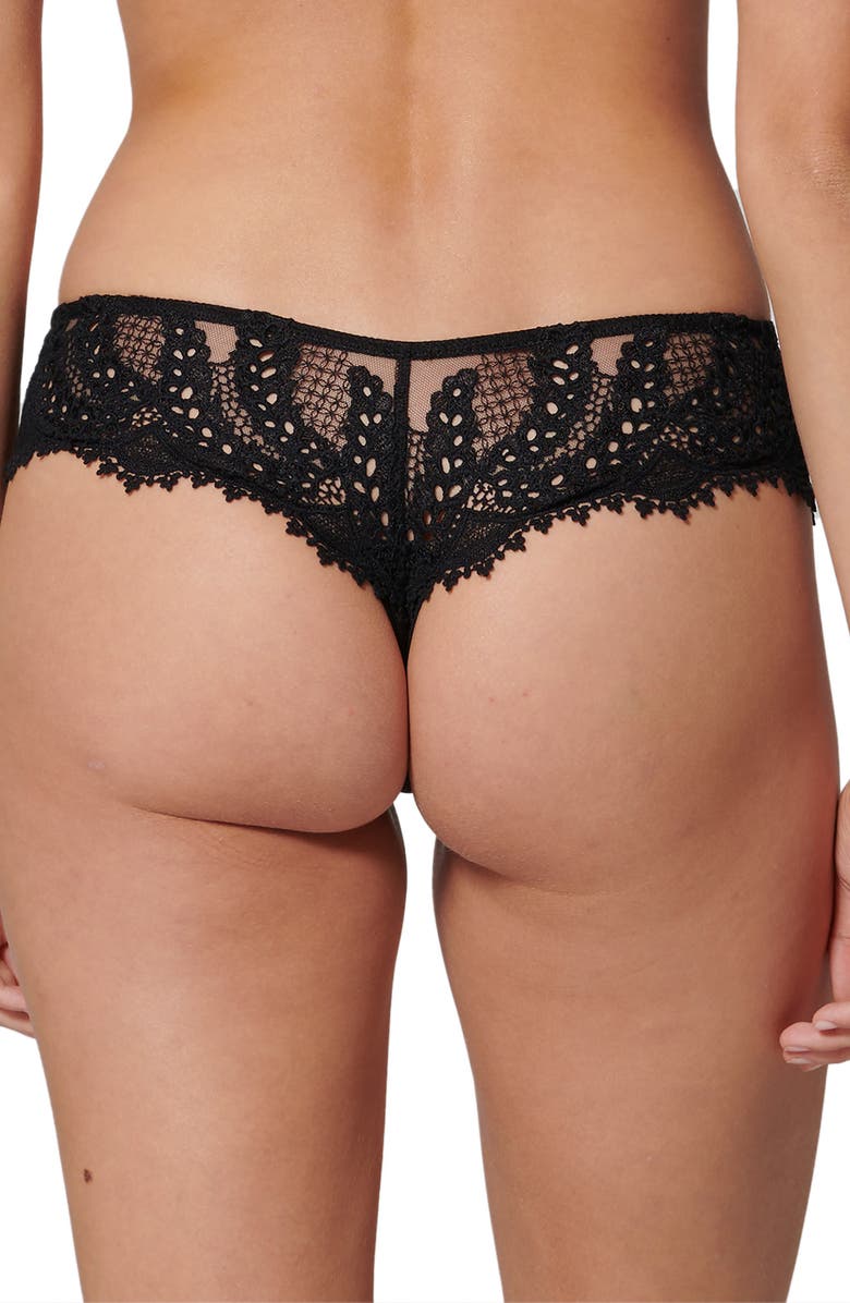 Simone Perele Mystic Lace Embroidered Tanga, Alternate, color, 