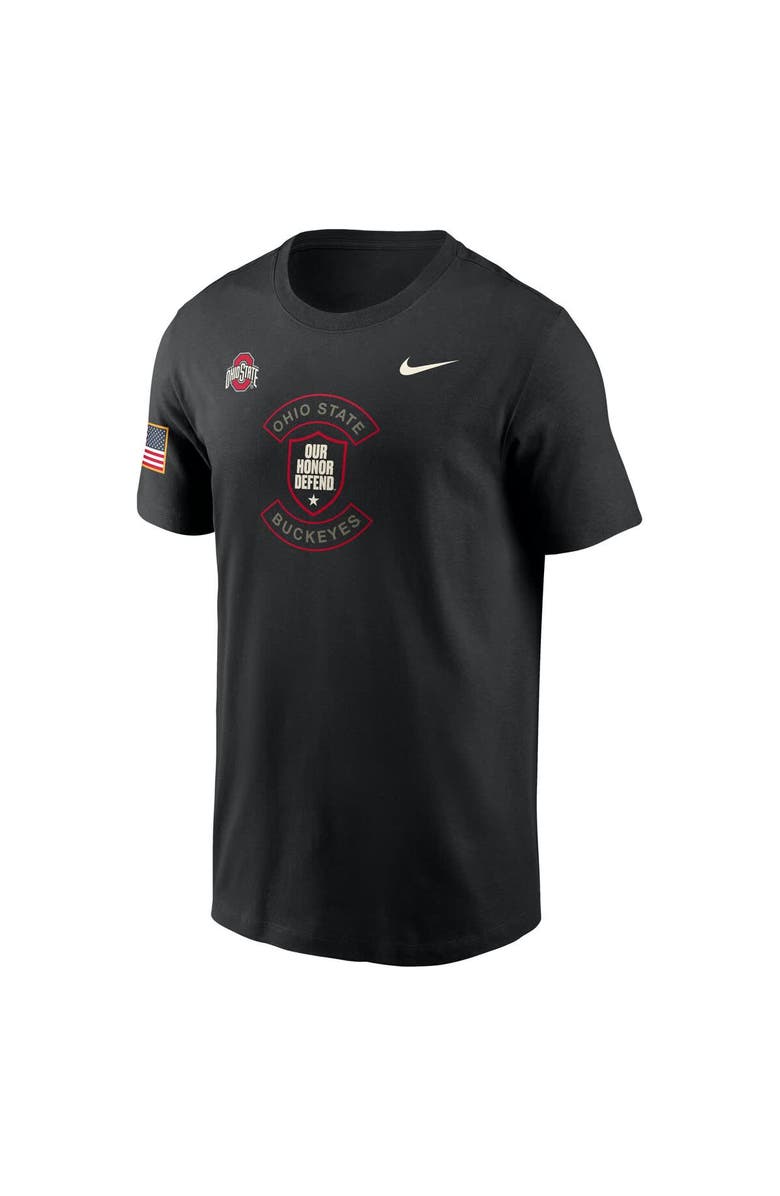 Nike Men's Nike Black Ohio State Buckeyes 2025 Military Appreciation Dri-FIT T-Shirt, Alternate, color, Black