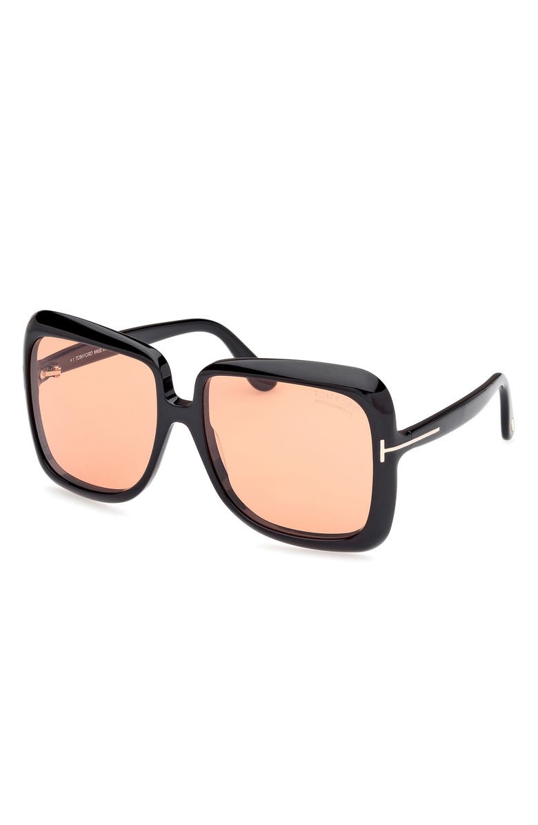 TOM FORD Lorelai 59mm Square Sunglasses, Alternate, color, 