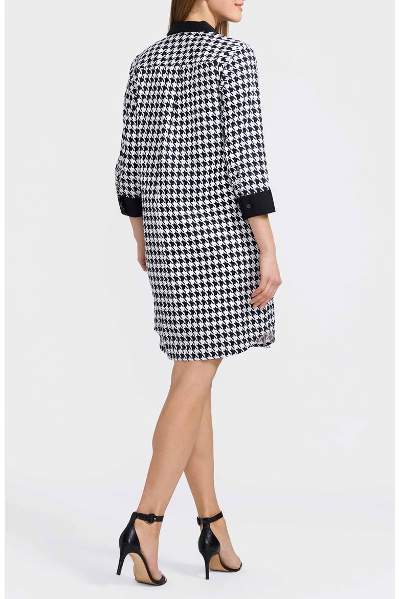 Sloane Houndstooth Shirtdress, Alternate, color, BLACK/ WHITE