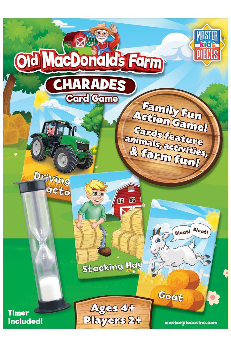 Old MacDonald's Farm Charades Card Game, Alternate, color, Multicolor