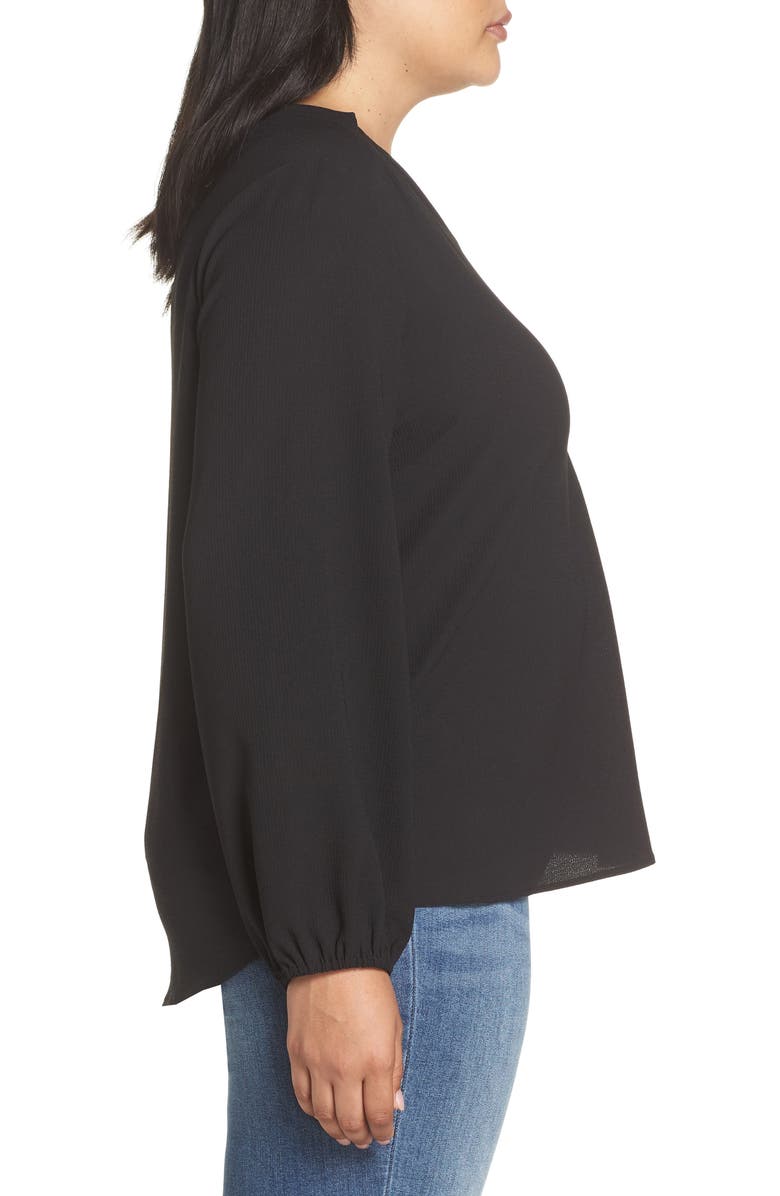 GIBSONLOOK Gibson Split Neck Blouse, Alternate, color, 