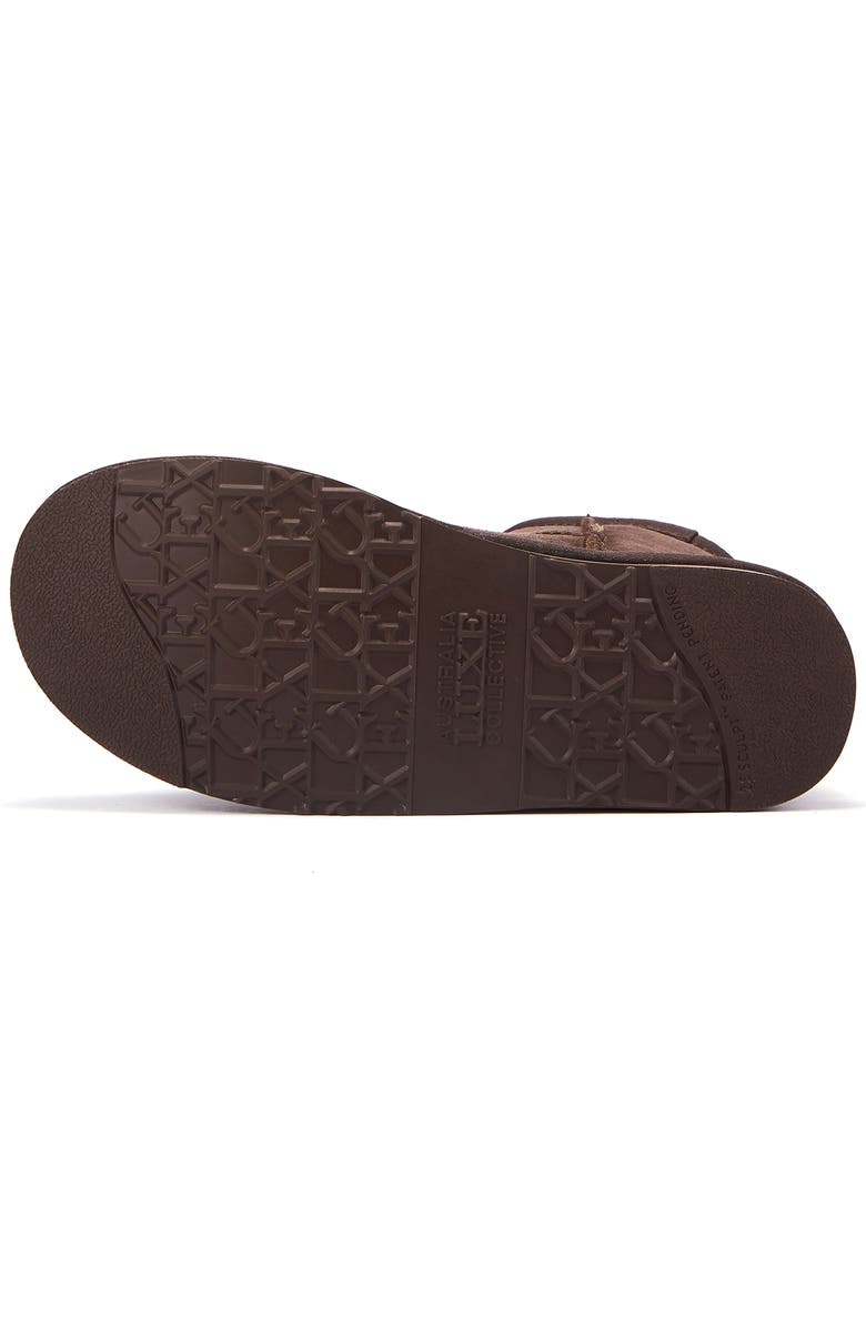 Australia Luxe Collective Cosy Xtra Short Genuine Shearling Bootie, Alternate, color, Burnt