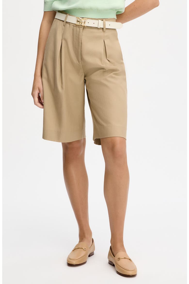 Cotton Blend Cullottes, Main, color, DUNE