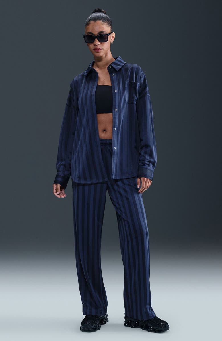 Nike Sportswear Stripe Shirt, Alternate, color, Midnight Navy/ Obsidian