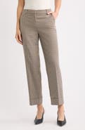 Anne Klein Plaid Cuff Pants