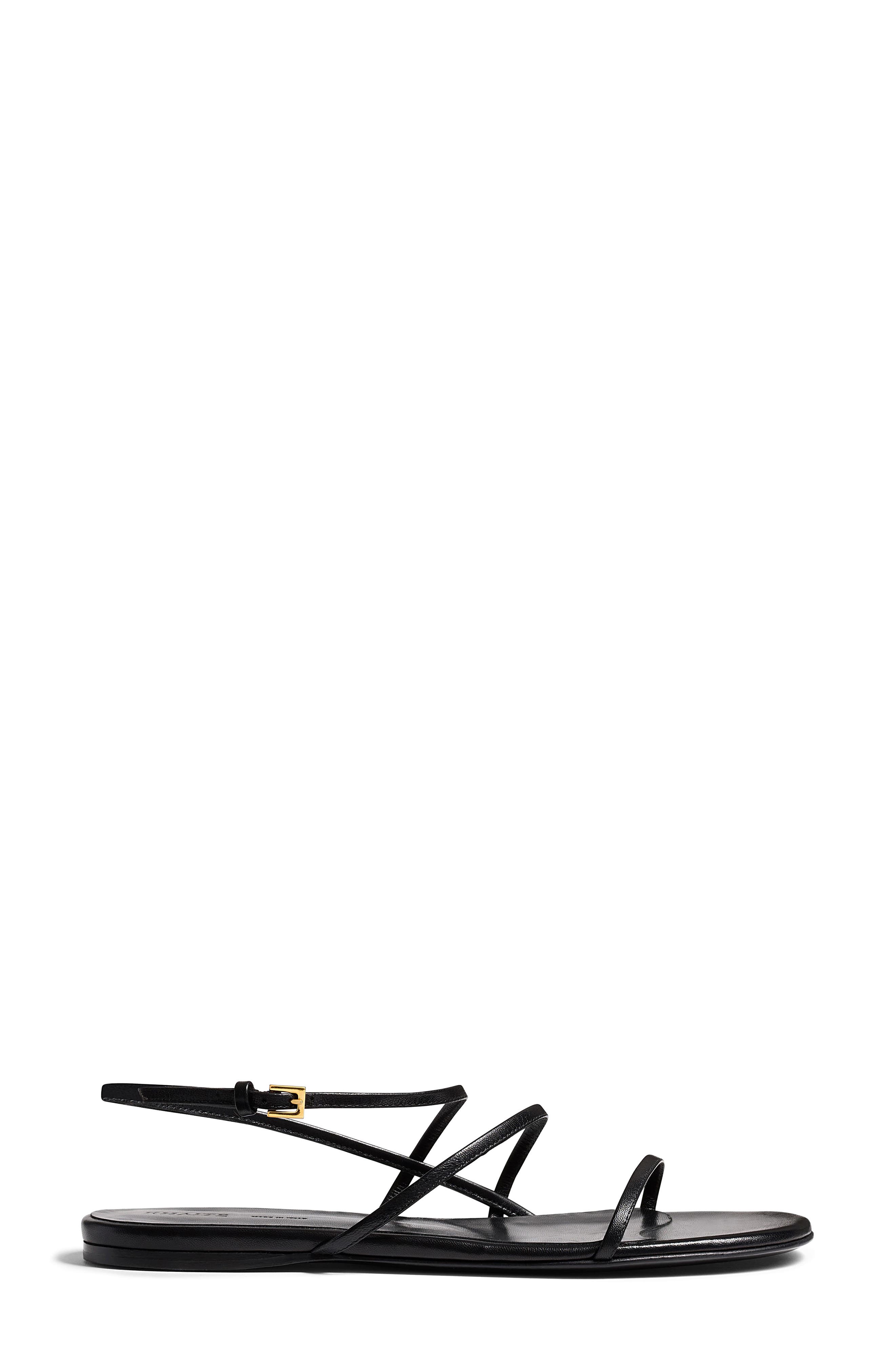 Khaite Loop Flat Sandal, Alternate, color, 