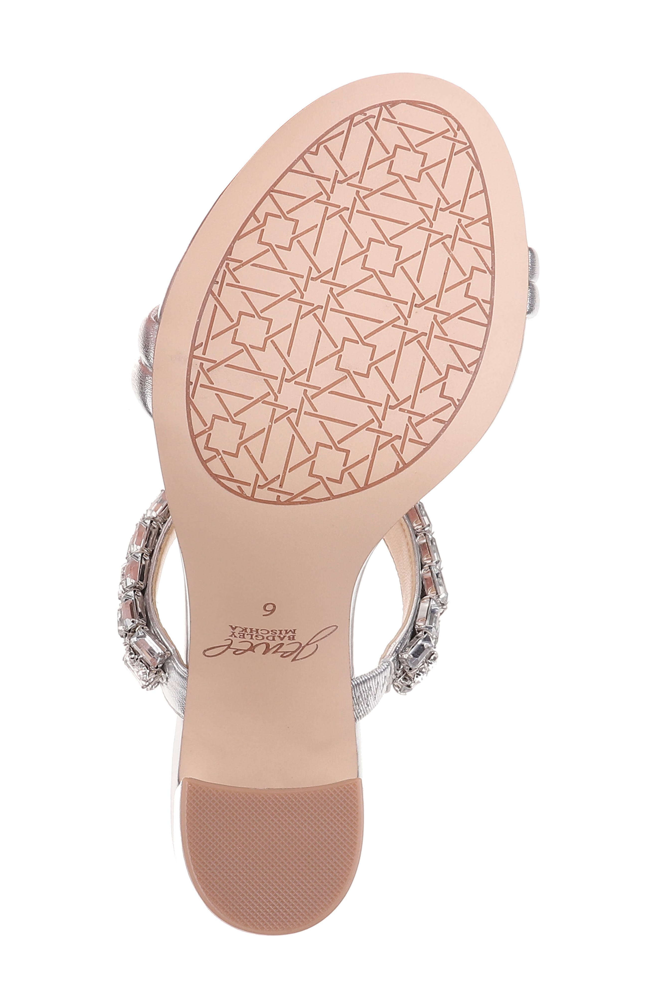 Jewel Badgley Mischka Katherine Embellished Sandal, Alternate, color, 